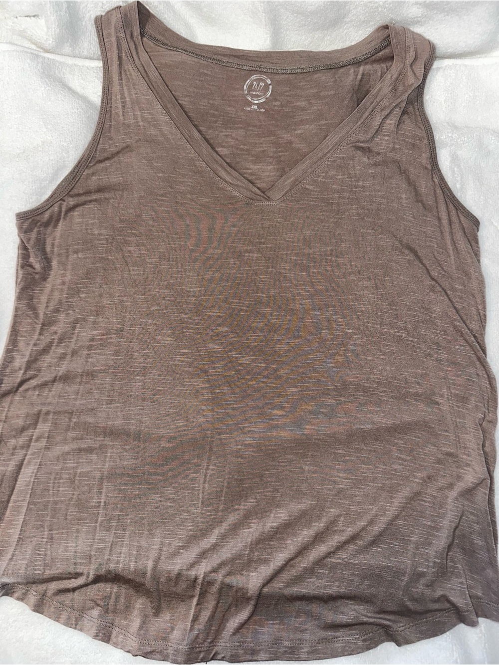 Maurice’s Women's V-Neck Sleeveless Tank Top in Taupe